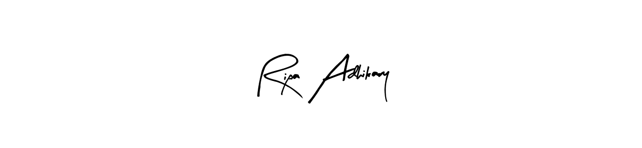 Make a beautiful signature design for name Ripa Adhikary. With this signature (Arty Signature) style, you can create a handwritten signature for free. Ripa Adhikary signature style 8 images and pictures png