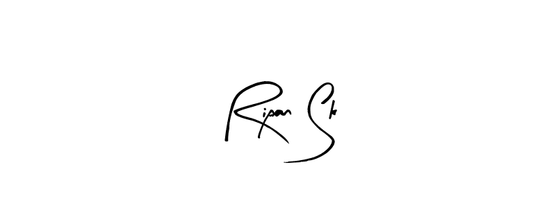The best way (Arty Signature) to make a short signature is to pick only two or three words in your name. The name Ripan Sk include a total of six letters. For converting this name. Ripan Sk signature style 8 images and pictures png