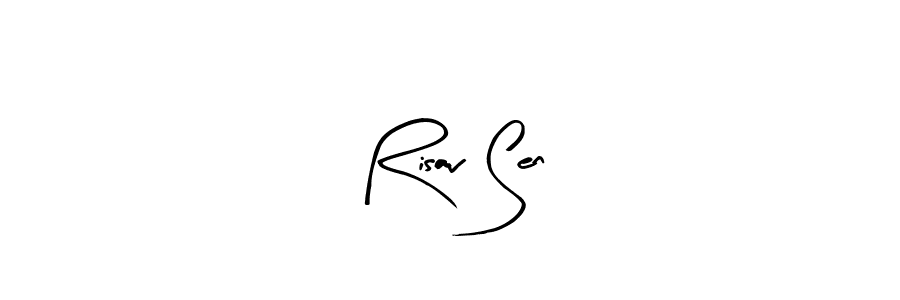 Design your own signature with our free online signature maker. With this signature software, you can create a handwritten (Arty Signature) signature for name Risav Sen. Risav Sen signature style 8 images and pictures png