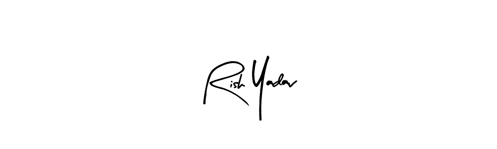 You should practise on your own different ways (Arty Signature) to write your name (Rish Yadav) in signature. don't let someone else do it for you. Rish Yadav signature style 8 images and pictures png