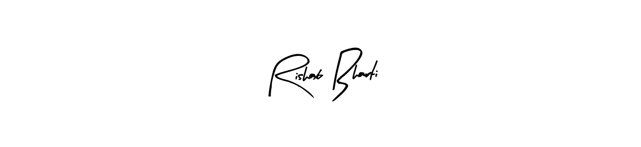 How to Draw Rishab Bharti signature style? Arty Signature is a latest design signature styles for name Rishab Bharti. Rishab Bharti signature style 8 images and pictures png