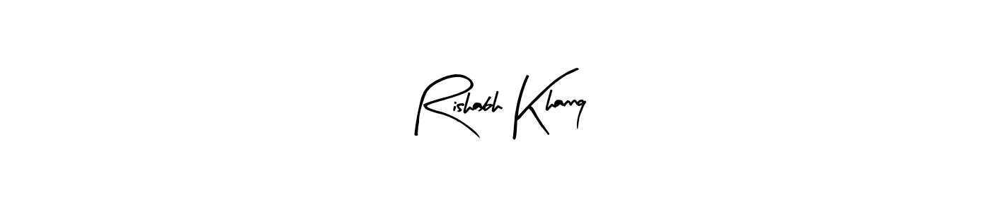 How to make Rishabh Khannq name signature. Use Arty Signature style for creating short signs online. This is the latest handwritten sign. Rishabh Khannq signature style 8 images and pictures png