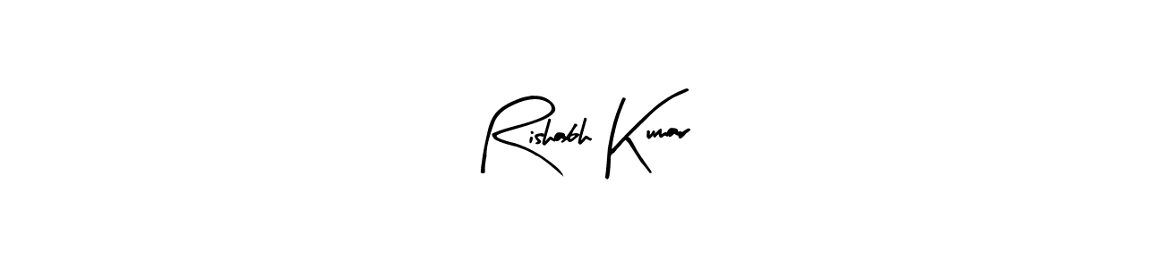 You should practise on your own different ways (Arty Signature) to write your name (Rishabh Kumar) in signature. don't let someone else do it for you. Rishabh Kumar signature style 8 images and pictures png