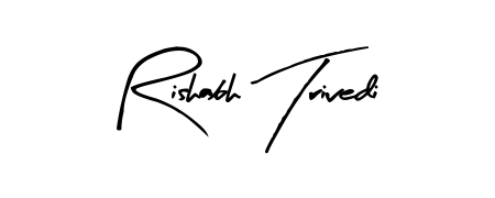 Stand out with a creative autograph for Rishabh Trivedi. The Arty Signature styling blends modern aesthetics with classic signature flourishes. Rishabh Trivedi signature style 8 images and pictures png