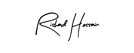 A classic penmanship look for Rishad Hossain. The Arty Signature font brings timeless elegance and confidence to every signed document. Rishad Hossain signature style 8 images and pictures png