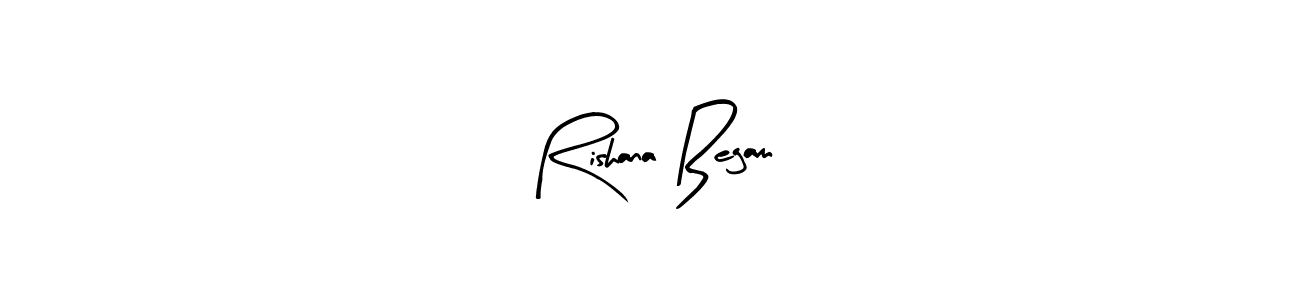 How to make Rishana Begam signature? Arty Signature is a professional autograph style. Create handwritten signature for Rishana Begam name. Rishana Begam signature style 8 images and pictures png
