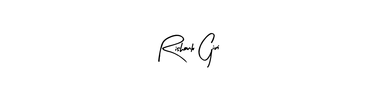 Design your own signature with our free online signature maker. With this signature software, you can create a handwritten (Arty Signature) signature for name Rishank Giri. Rishank Giri signature style 8 images and pictures png