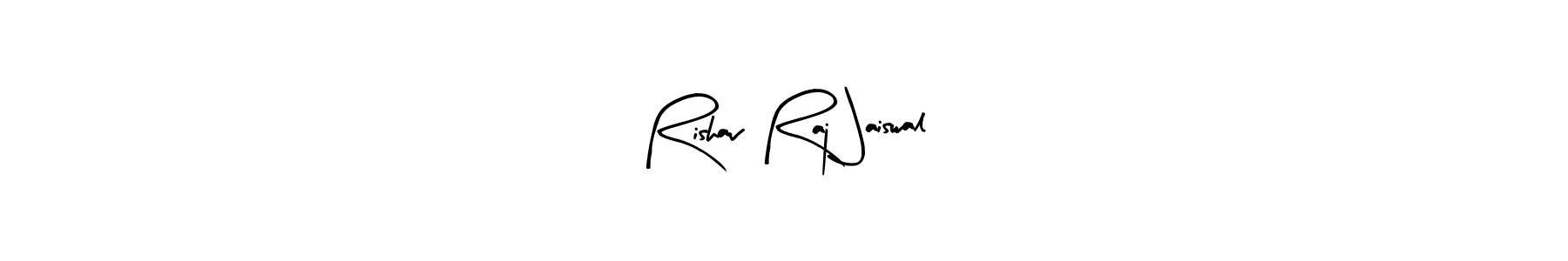 This is the best signature style for the Rishav Raj Jaiswal name. Also you like these signature font (Arty Signature). Mix name signature. Rishav Raj Jaiswal signature style 8 images and pictures png
