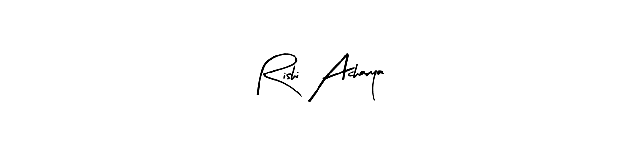 Make a beautiful signature design for name Rishi Acharya. Use this online signature maker to create a handwritten signature for free. Rishi Acharya signature style 8 images and pictures png
