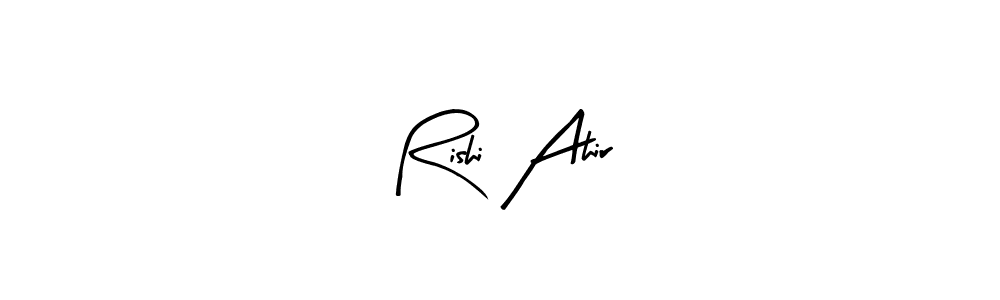 Create a beautiful signature design for name Rishi Ahir. With this signature (Arty Signature) fonts, you can make a handwritten signature for free. Rishi Ahir signature style 8 images and pictures png