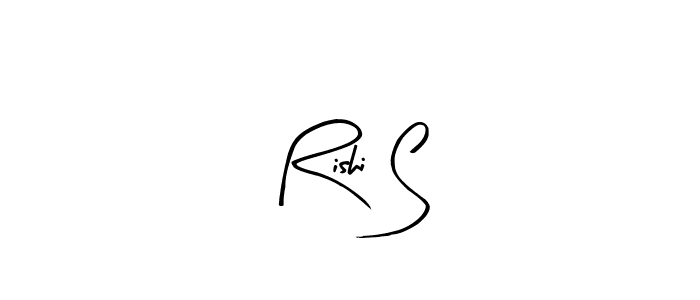 The best way (Arty Signature) to make a short signature is to pick only two or three words in your name. The name Rishi S include a total of six letters. For converting this name. Rishi S signature style 8 images and pictures png