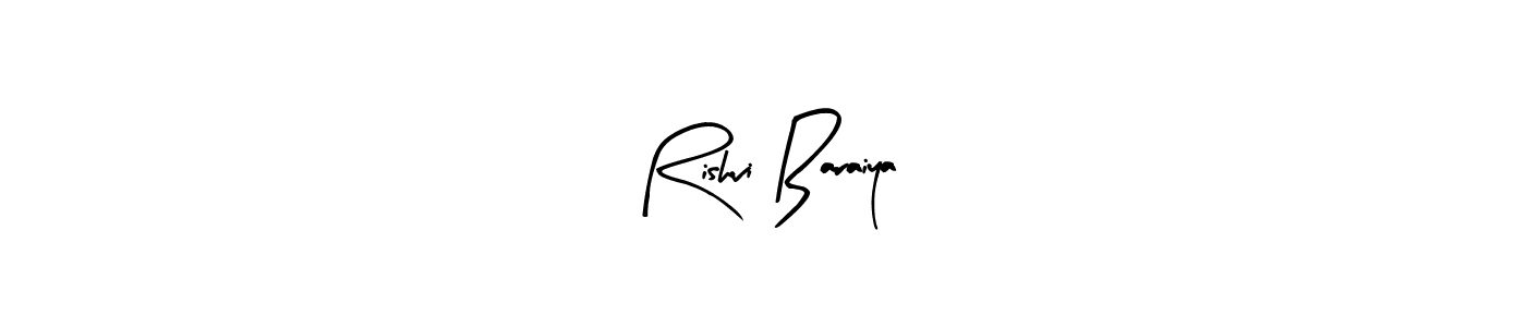 Design your own signature with our free online signature maker. With this signature software, you can create a handwritten (Arty Signature) signature for name Rishvi Baraiya. Rishvi Baraiya signature style 8 images and pictures png