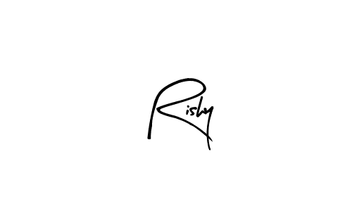 if you are searching for the best signature style for your name Rishy. so please give up your signature search. here we have designed multiple signature styles  using Arty Signature. Rishy signature style 8 images and pictures png