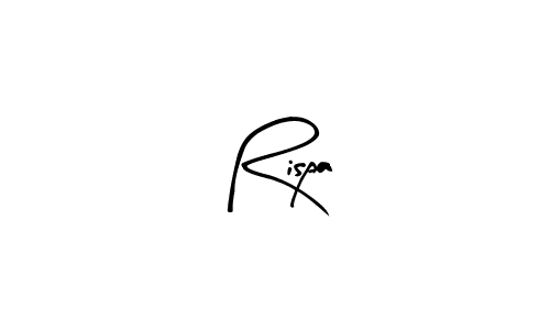 Arty Signature is a professional signature style that is perfect for those who want to add a touch of class to their signature. It is also a great choice for those who want to make their signature more unique. Get Rispa name to fancy signature for free. Rispa signature style 8 images and pictures png