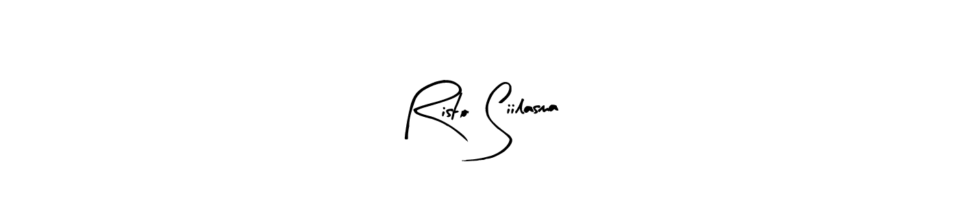 How to make Risto Siilasma name signature. Use Arty Signature style for creating short signs online. This is the latest handwritten sign. Risto Siilasma signature style 8 images and pictures png