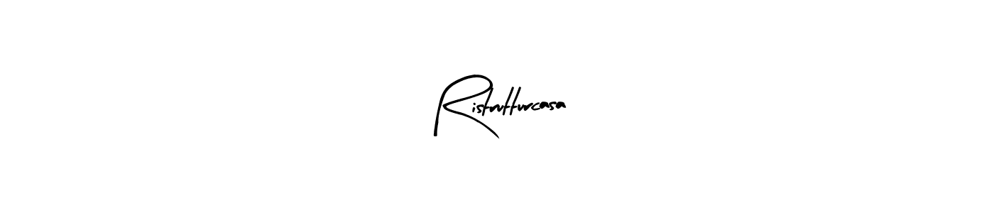 Arty Signature is a professional signature style that is perfect for those who want to add a touch of class to their signature. It is also a great choice for those who want to make their signature more unique. Get Ristrutturcasa name to fancy signature for free. Ristrutturcasa signature style 8 images and pictures png