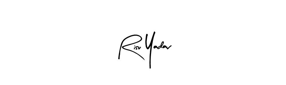 You should practise on your own different ways (Arty Signature) to write your name (Risu Yadav) in signature. don't let someone else do it for you. Risu Yadav signature style 8 images and pictures png