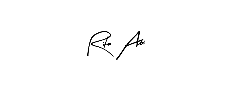 Similarly Arty Signature is the best handwritten signature design. Signature creator online .You can use it as an online autograph creator for name Rita Abi. Rita Abi signature style 8 images and pictures png