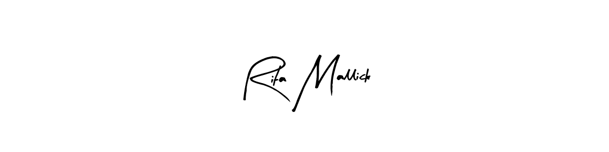 Use a signature maker to create a handwritten signature online. With this signature software, you can design (Arty Signature) your own signature for name Rita Mallick. Rita Mallick signature style 8 images and pictures png