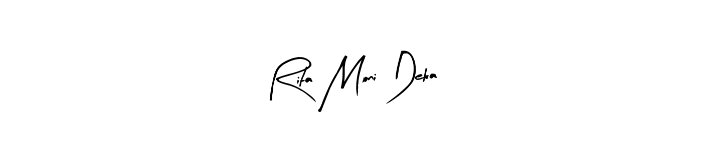 Use a signature maker to create a handwritten signature online. With this signature software, you can design (Arty Signature) your own signature for name Rita Moni Deka. Rita Moni Deka signature style 8 images and pictures png