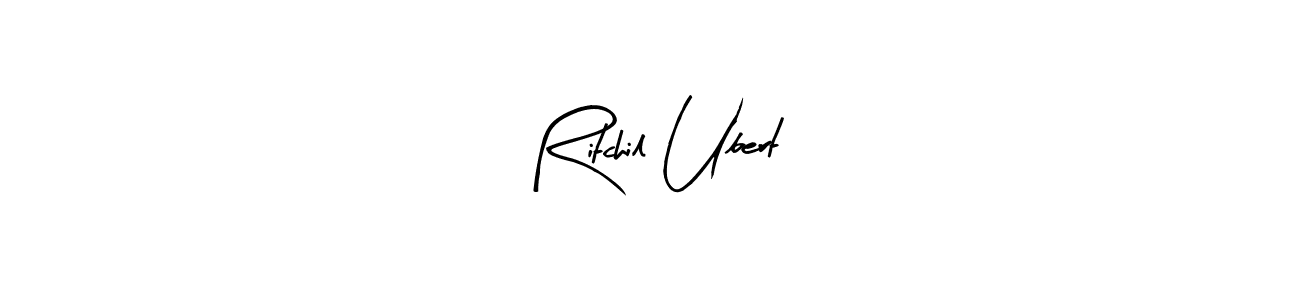 Use a signature maker to create a handwritten signature online. With this signature software, you can design (Arty Signature) your own signature for name Ritchil Ubert. Ritchil Ubert signature style 8 images and pictures png