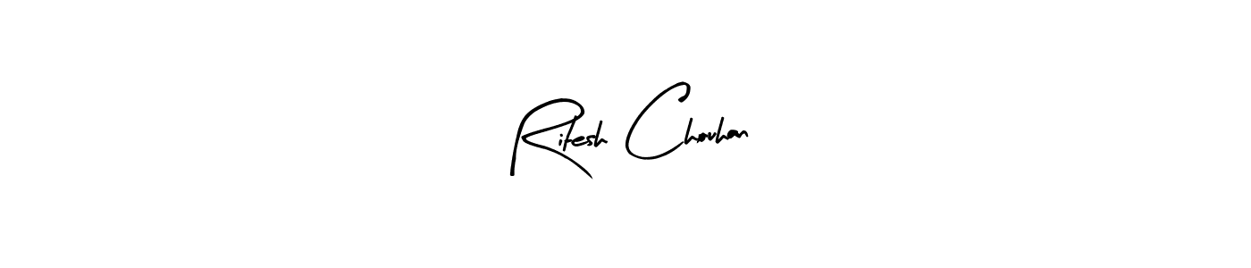 Also we have Ritesh Chouhan name is the best signature style. Create professional handwritten signature collection using Arty Signature autograph style. Ritesh Chouhan signature style 8 images and pictures png