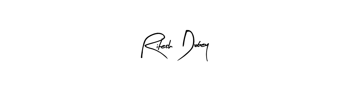 Create a beautiful signature design for name Ritesh Dubey. With this signature (Arty Signature) fonts, you can make a handwritten signature for free. Ritesh Dubey signature style 8 images and pictures png