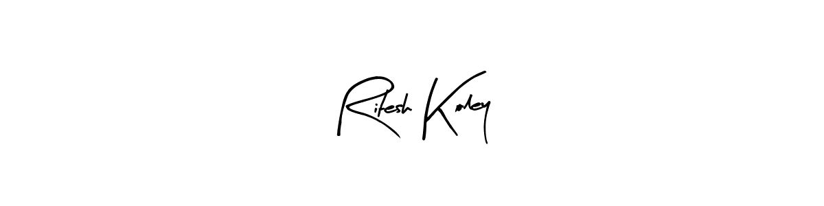 You can use this online signature creator to create a handwritten signature for the name Ritesh Koley. This is the best online autograph maker. Ritesh Koley signature style 8 images and pictures png