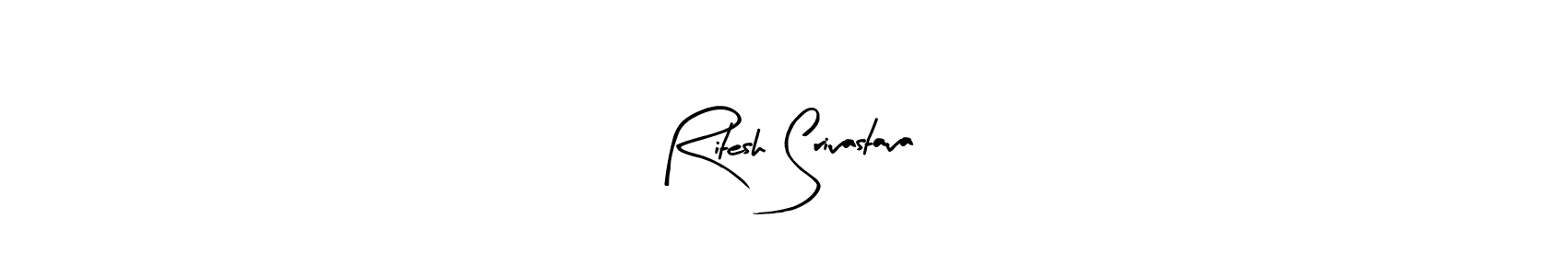 Arty Signature is a professional signature style that is perfect for those who want to add a touch of class to their signature. It is also a great choice for those who want to make their signature more unique. Get Ritesh Srivastava name to fancy signature for free. Ritesh Srivastava signature style 8 images and pictures png