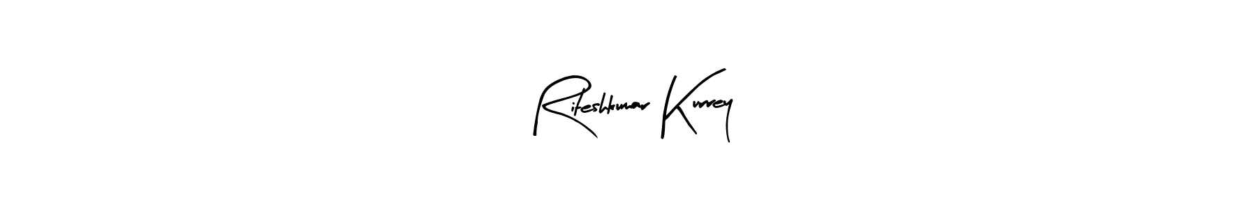 if you are searching for the best signature style for your name Riteshkumar Kurrey. so please give up your signature search. here we have designed multiple signature styles  using Arty Signature. Riteshkumar Kurrey signature style 8 images and pictures png