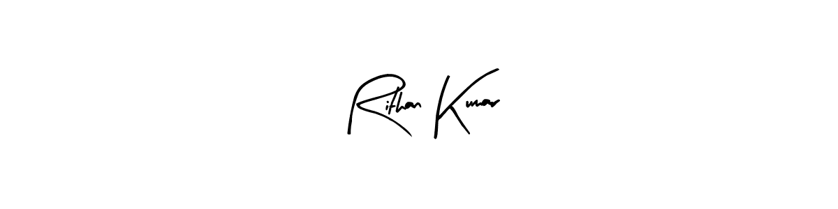 Make a beautiful signature design for name Rithan Kumar. With this signature (Arty Signature) style, you can create a handwritten signature for free. Rithan Kumar signature style 8 images and pictures png