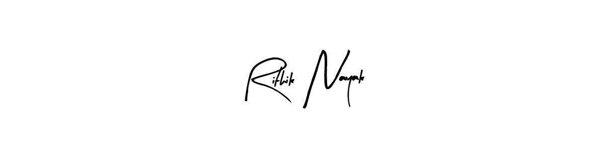 Use a signature maker to create a handwritten signature online. With this signature software, you can design (Arty Signature) your own signature for name Rithik Nayak. Rithik Nayak signature style 8 images and pictures png