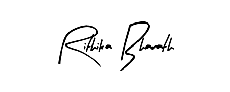 Arty Signature is a professional signature style that is perfect for those who want to add a touch of class to their signature. Get Rithika Bharath name fancy signature for free. Rithika Bharath signature style 8 images and pictures png