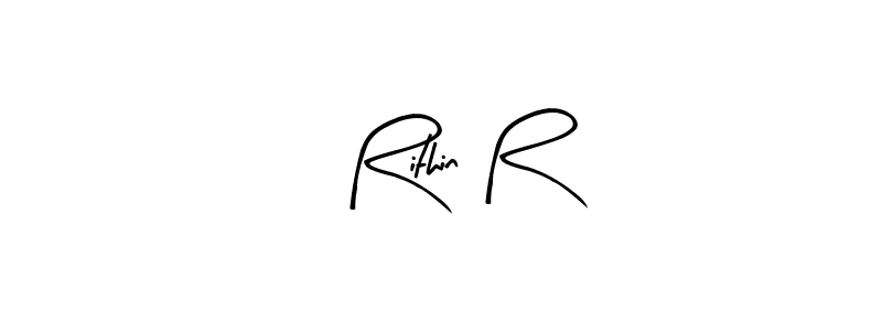 Here are the top 10 professional signature styles for the name Rithin R. These are the best autograph styles you can use for your name. Rithin R signature style 8 images and pictures png