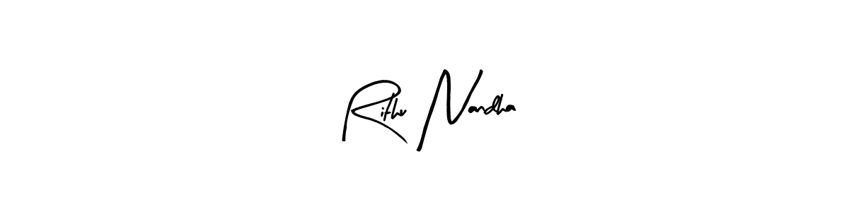 Once you've used our free online signature maker to create your best signature Arty Signature style, it's time to enjoy all of the benefits that Rithu Nandha name signing documents. Rithu Nandha signature style 8 images and pictures png