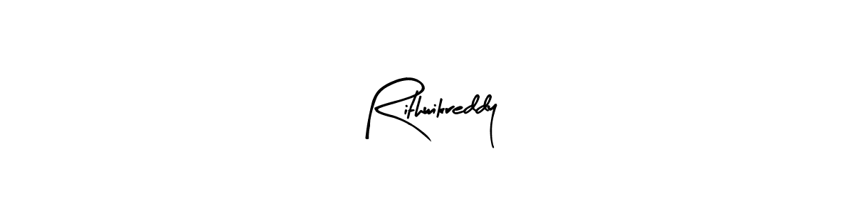 You should practise on your own different ways (Arty Signature) to write your name (Rithwikreddy) in signature. don't let someone else do it for you. Rithwikreddy signature style 8 images and pictures png