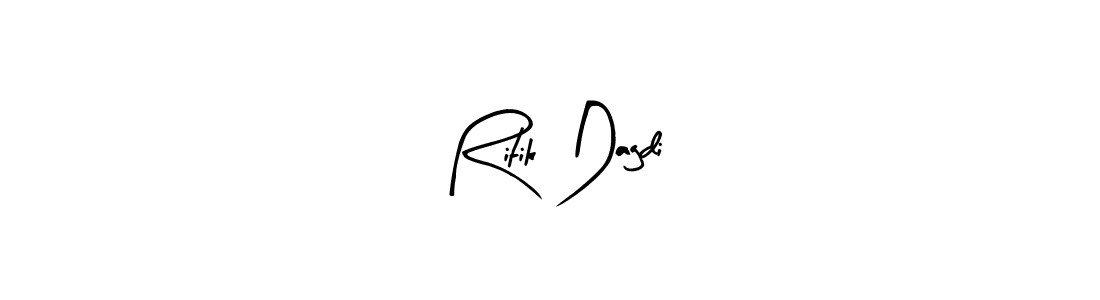 You should practise on your own different ways (Arty Signature) to write your name (Ritik Dagdi) in signature. don't let someone else do it for you. Ritik Dagdi signature style 8 images and pictures png