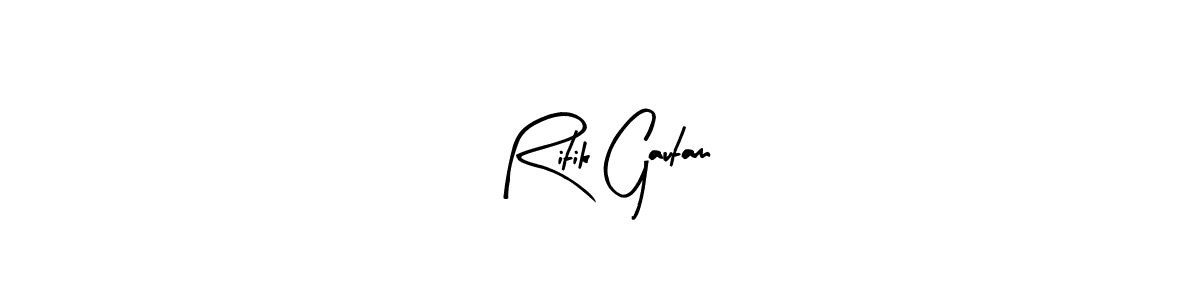How to make Ritik Gautam signature? Arty Signature is a professional autograph style. Create handwritten signature for Ritik Gautam name. Ritik Gautam signature style 8 images and pictures png