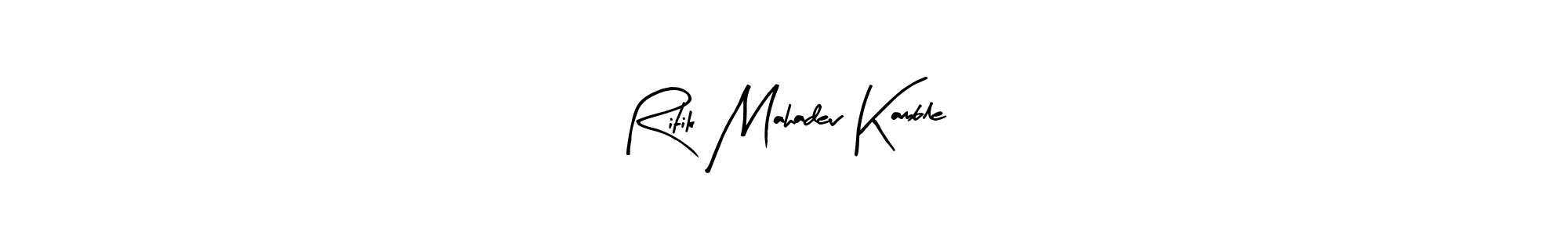 Make a beautiful signature design for name Ritik Mahadev Kamble. Use this online signature maker to create a handwritten signature for free. Ritik Mahadev Kamble signature style 8 images and pictures png