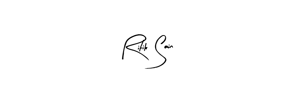 Arty Signature is a professional signature style that is perfect for those who want to add a touch of class to their signature. It is also a great choice for those who want to make their signature more unique. Get Ritik Sain name to fancy signature for free. Ritik Sain signature style 8 images and pictures png