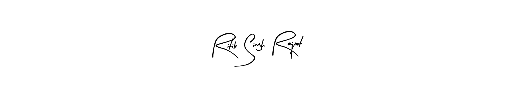 Create a beautiful signature design for name Ritik Singh Rajput. With this signature (Arty Signature) fonts, you can make a handwritten signature for free. Ritik Singh Rajput signature style 8 images and pictures png