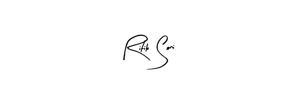 Design your own signature with our free online signature maker. With this signature software, you can create a handwritten (Arty Signature) signature for name Ritik Soni. Ritik Soni signature style 8 images and pictures png