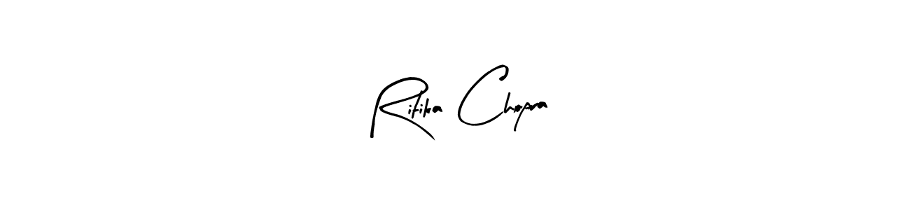 How to make Ritika Chopra signature? Arty Signature is a professional autograph style. Create handwritten signature for Ritika Chopra name. Ritika Chopra signature style 8 images and pictures png