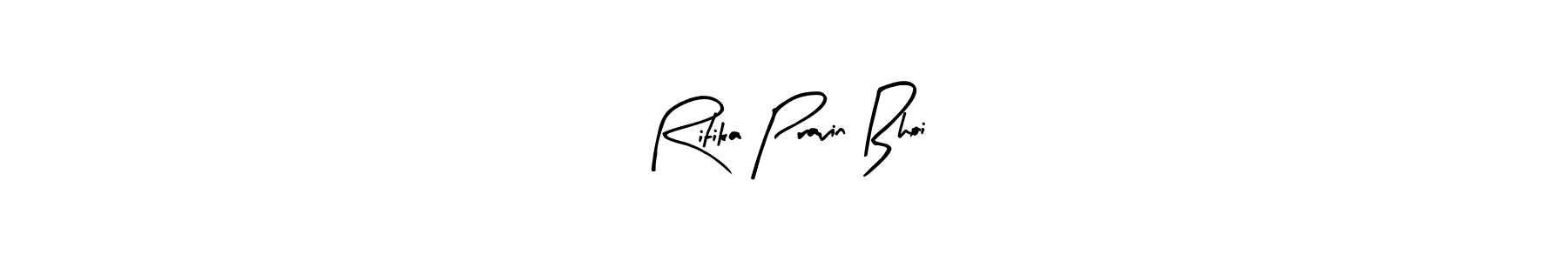 if you are searching for the best signature style for your name Ritika Pravin Bhoi. so please give up your signature search. here we have designed multiple signature styles  using Arty Signature. Ritika Pravin Bhoi signature style 8 images and pictures png