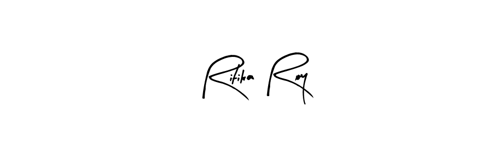 How to make Ritika Roy name signature. Use Arty Signature style for creating short signs online. This is the latest handwritten sign. Ritika Roy signature style 8 images and pictures png