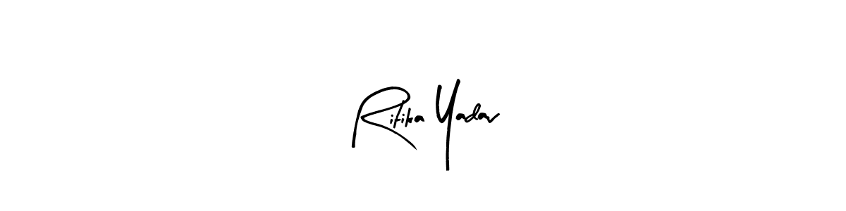 if you are searching for the best signature style for your name Ritika Yadav. so please give up your signature search. here we have designed multiple signature styles  using Arty Signature. Ritika Yadav signature style 8 images and pictures png