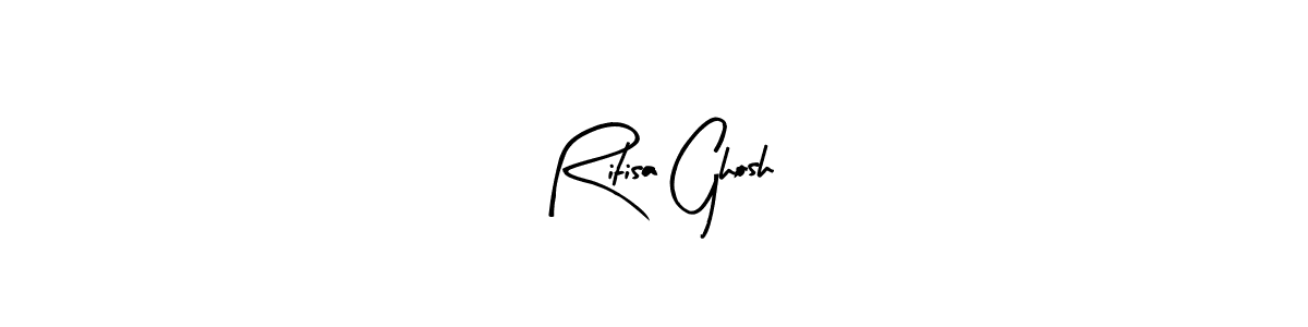 if you are searching for the best signature style for your name Ritisa Ghosh. so please give up your signature search. here we have designed multiple signature styles  using Arty Signature. Ritisa Ghosh signature style 8 images and pictures png
