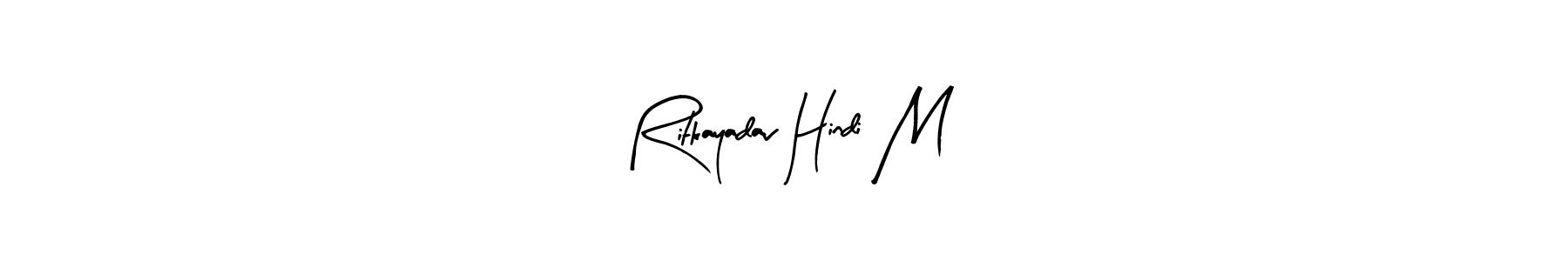 How to Draw Ritkayadav Hindi M signature style? Arty Signature is a latest design signature styles for name Ritkayadav Hindi M. Ritkayadav Hindi M signature style 8 images and pictures png