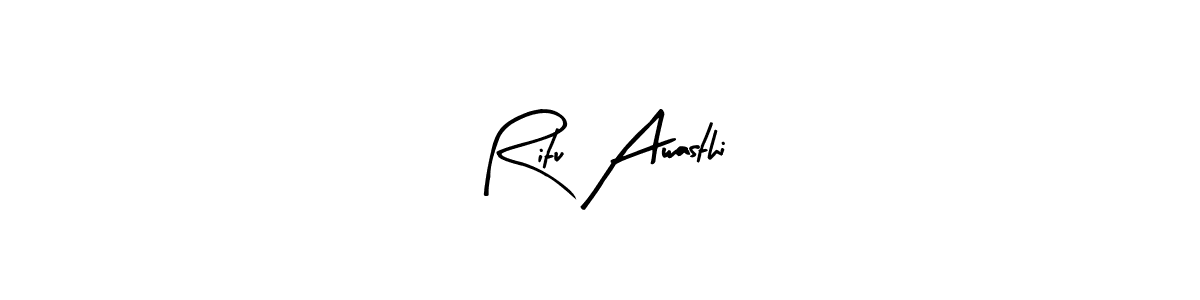 Make a beautiful signature design for name Ritu Awasthi. Use this online signature maker to create a handwritten signature for free. Ritu Awasthi signature style 8 images and pictures png