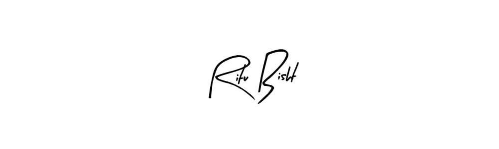 You should practise on your own different ways (Arty Signature) to write your name (Ritu Bisht) in signature. don't let someone else do it for you. Ritu Bisht signature style 8 images and pictures png